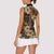Hibiscus Mix African Pattern Women Sleeveless Polo Shirt - Wonder Print Shop