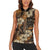 Hibiscus Mix African Pattern Women Sleeveless Polo Shirt - Wonder Print Shop