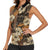 Hibiscus Mix African Pattern Women Sleeveless Polo Shirt - Wonder Print Shop
