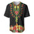 Personalized Hibiscus Mix Dashiki African Pattern Baseball Jersey Adinkra Symbol - Wonder Print Shop