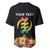Personalized Hibiscus Mix Dashiki African Pattern Baseball Jersey Adinkra Symbol - Wonder Print Shop
