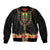 Personalized Hibiscus Mix Dashiki African Pattern Bomber Jacket Adinkra Symbol - Wonder Print Shop