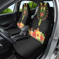 Hibiscus Mix Dashiki African Pattern Car Seat Cover Adinkra Symbol - Wonder Print Shop