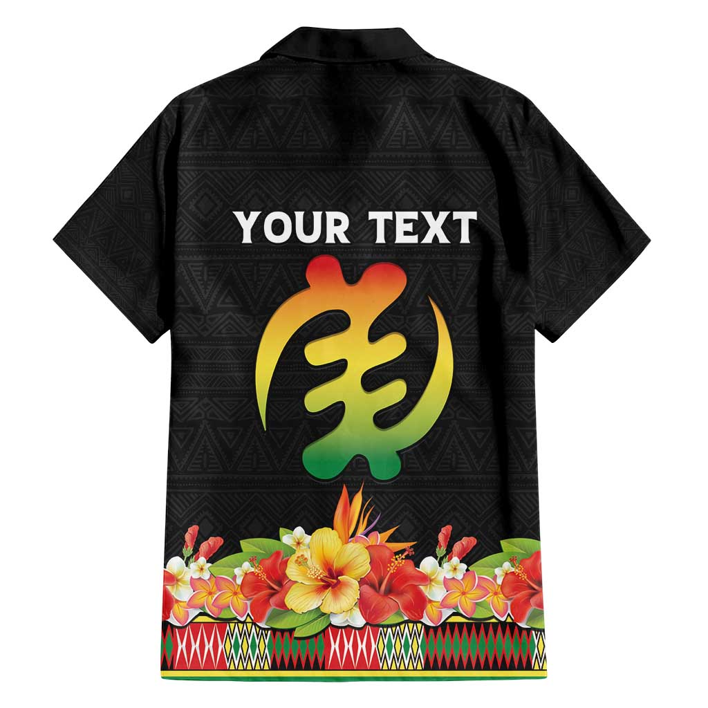 Personalized Hibiscus Mix Dashiki African Pattern Family Matching Puletasi and Hawaiian Shirt Adinkra Symbol - Wonder Print Shop