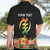 Personalized Hibiscus Mix Dashiki African Pattern Hawaiian Shirt Adinkra Symbol - Wonder Print Shop