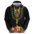 Personalized Hibiscus Mix Dashiki African Pattern Hoodie Adinkra Symbol - Wonder Print Shop