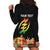 Personalized Hibiscus Mix Dashiki African Pattern Hoodie Dress Adinkra Symbol - Wonder Print Shop