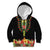 Personalized Hibiscus Mix Dashiki African Pattern Kid Hoodie Adinkra Symbol - Wonder Print Shop