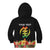Personalized Hibiscus Mix Dashiki African Pattern Kid Hoodie Adinkra Symbol - Wonder Print Shop