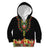 Personalized Hibiscus Mix Dashiki African Pattern Kid Hoodie Adinkra Symbol - Wonder Print Shop