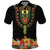 Personalized Hibiscus Mix Dashiki African Pattern Polo Shirt Adinkra Symbol - Wonder Print Shop