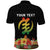 Personalized Hibiscus Mix Dashiki African Pattern Polo Shirt Adinkra Symbol - Wonder Print Shop