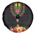 Hibiscus Mix Dashiki African Pattern Spare Tire Cover Adinkra Symbol - Wonder Print Shop