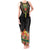 Personalized Hibiscus Mix Dashiki African Pattern Tank Maxi Dress Adinkra Symbol - Wonder Print Shop