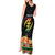 Personalized Hibiscus Mix Dashiki African Pattern Tank Maxi Dress Adinkra Symbol - Wonder Print Shop