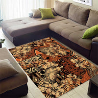 Hibiscus Mix African Pattern Area Rug - Wonder Print Shop