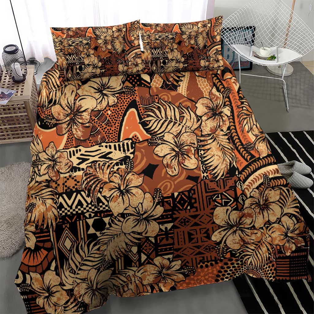 Hibiscus Mix African Pattern Bedding Set - Wonder Print Shop