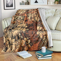 Hibiscus Mix African Pattern Blanket - Wonder Print Shop