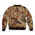 Hibiscus Mix African Pattern Bomber Jacket - Wonder Print Shop