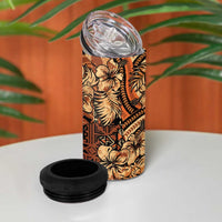 Hibiscus Mix African Pattern 4 in 1 Can Cooler Tumbler - Wonder Print Shop