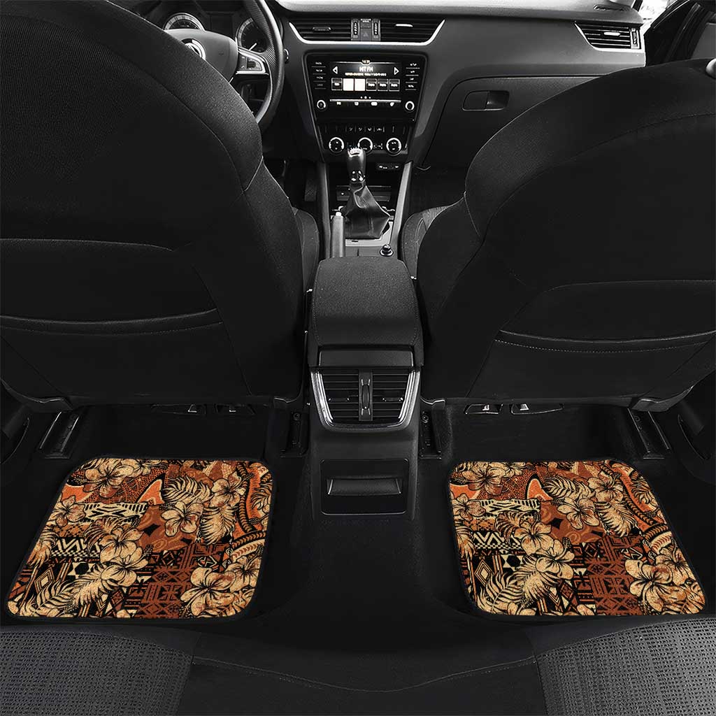 Hibiscus Mix African Pattern Car Mats - Wonder Print Shop