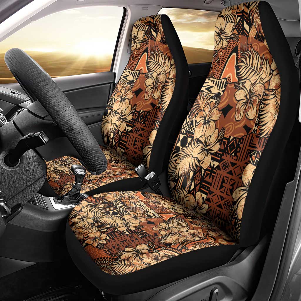 Hibiscus Mix African Pattern Car Seat Cover - Wonder Print Shop