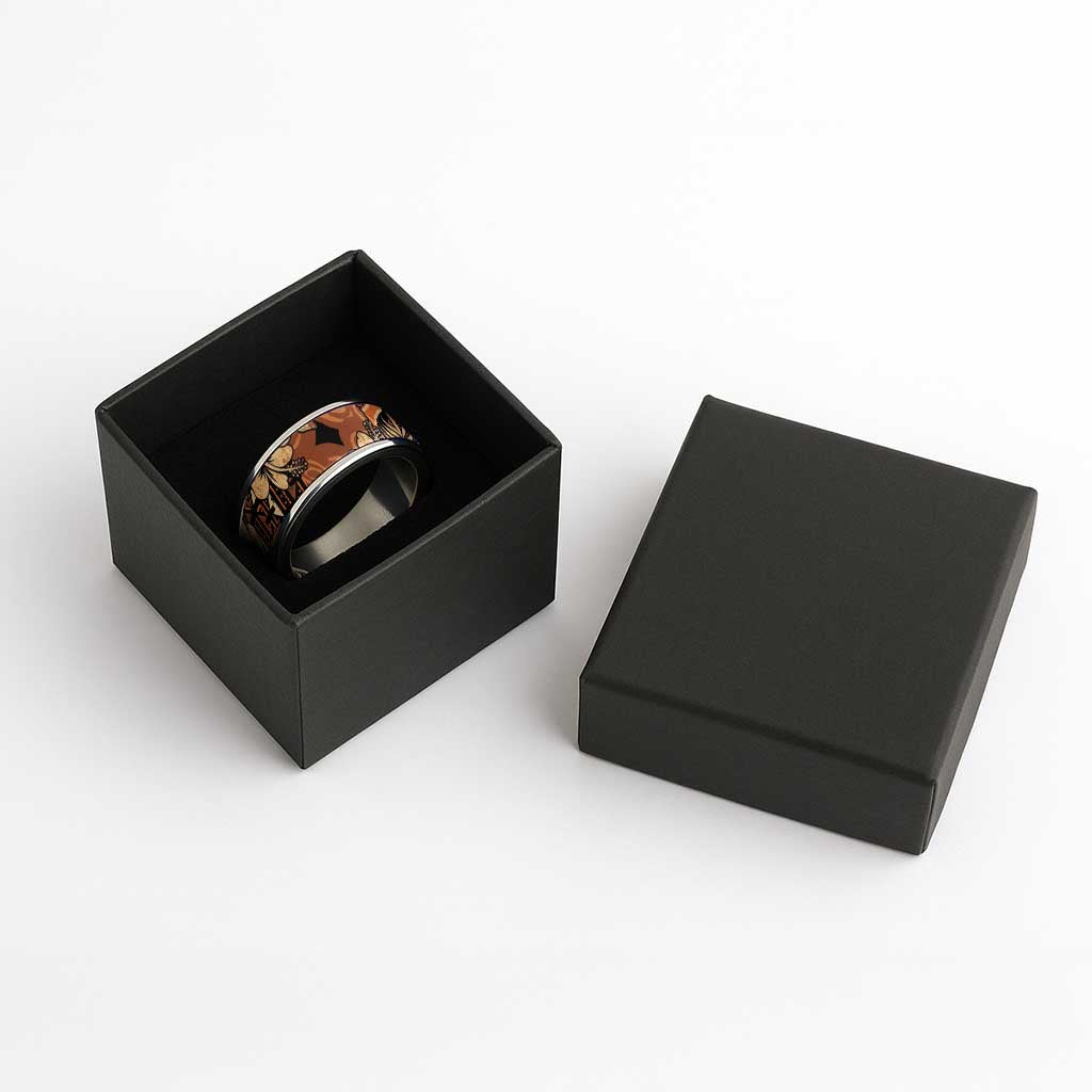Hibiscus Mix African Pattern Classic Ring - Wonder Print Shop