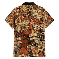 Hibiscus Mix African Pattern Family Matching Off The Shoulder Long Sleeve Dress and Hawaiian Shirt - Wonder Print Shop