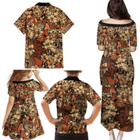 Hibiscus Mix African Pattern Family Matching Puletasi and Hawaiian Shirt - Wonder Print Shop