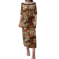 Hibiscus Mix African Pattern Family Matching Puletasi and Hawaiian Shirt - Wonder Print Shop
