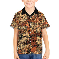 Hibiscus Mix African Pattern Family Matching Puletasi and Hawaiian Shirt - Wonder Print Shop