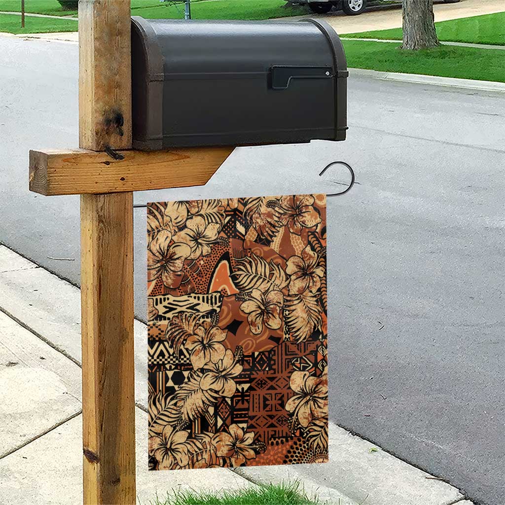 Hibiscus Mix African Pattern Garden Flag - Wonder Print Shop