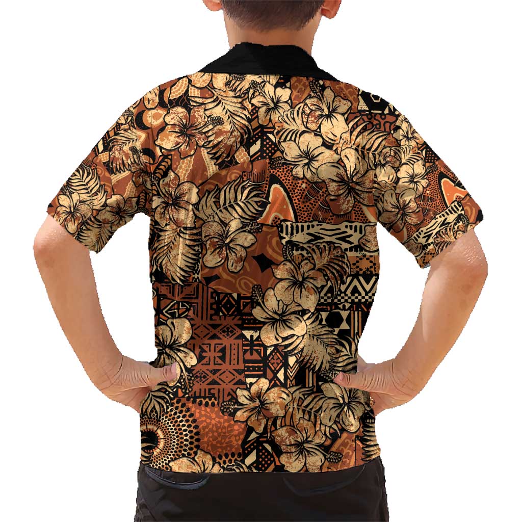 Hibiscus Mix African Pattern Hawaiian Shirt - Wonder Print Shop
