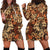 Hibiscus Mix African Pattern Hoodie Dress - Wonder Print Shop