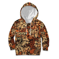 Hibiscus Mix African Pattern Kid Hoodie - Wonder Print Shop