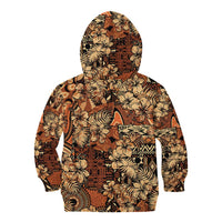 Hibiscus Mix African Pattern Kid Hoodie - Wonder Print Shop