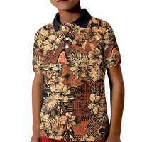 Hibiscus Mix African Pattern Kid Polo Shirt - Wonder Print Shop