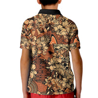 Hibiscus Mix African Pattern Kid Polo Shirt - Wonder Print Shop