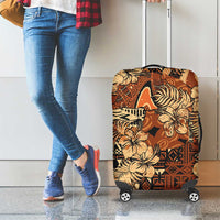 Hibiscus Mix African Pattern Luggage Cover - Wonder Print Shop