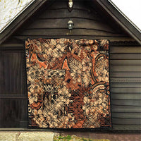 Hibiscus Mix African Pattern Quilt - Wonder Print Shop