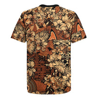 Hibiscus Mix African Pattern Rugby Jersey - Wonder Print Shop