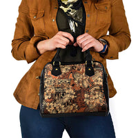 Hibiscus Mix African Pattern Shoulder Handbag - Wonder Print Shop