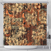 Hibiscus Mix African Pattern Shower Curtain - Wonder Print Shop