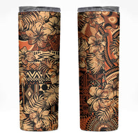 Hibiscus Mix African Pattern Skinny Tumbler - Wonder Print Shop