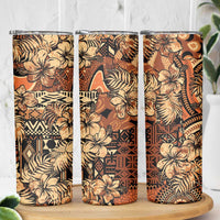 Hibiscus Mix African Pattern Skinny Tumbler - Wonder Print Shop