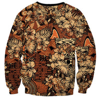 Hibiscus Mix African Pattern Sweatshirt - Wonder Print Shop