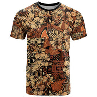Hibiscus Mix African Pattern T Shirt - Wonder Print Shop