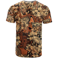 Hibiscus Mix African Pattern T Shirt - Wonder Print Shop