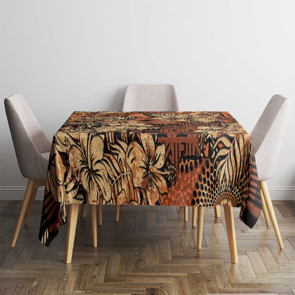 Hibiscus Mix African Pattern Tablecloth - Wonder Print Shop