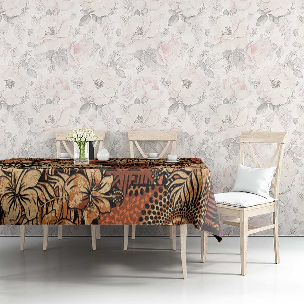 Hibiscus Mix African Pattern Tablecloth - Wonder Print Shop